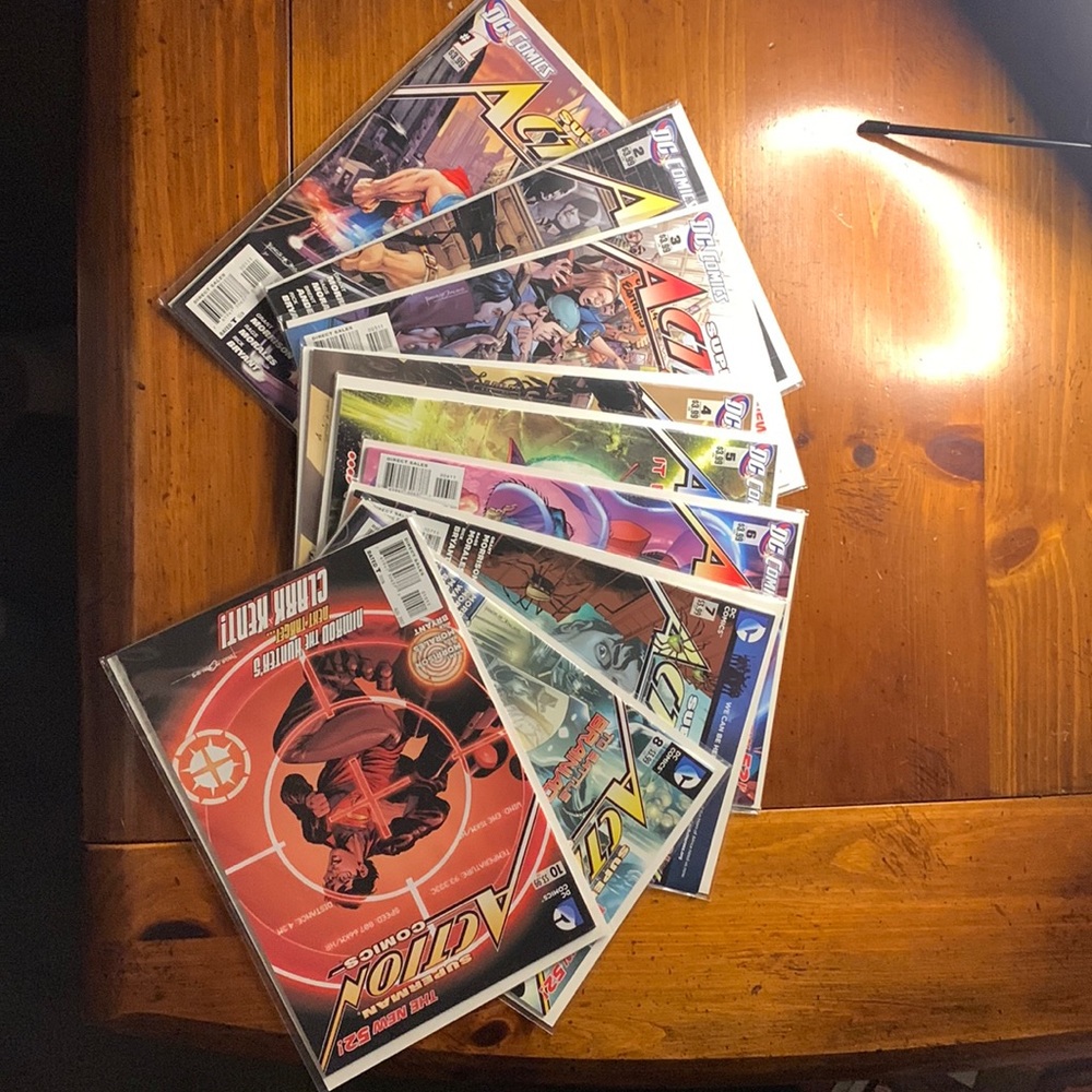 Superman Action comics 1-8 and 10